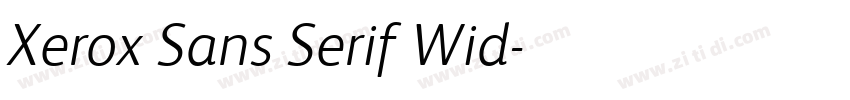 Xerox Sans Serif Wid字体转换 Xerox Sans Serif Wid字体转换